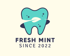 Mint - Natural Tooth Orbit logo design