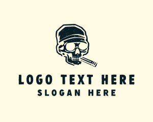 Costume - Cigar Skull Bandana logo design