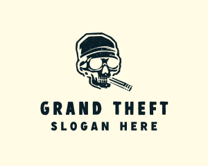 Costume - Cigar Skull Bandana logo design