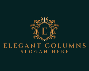 Luxury Elegant Crown logo design