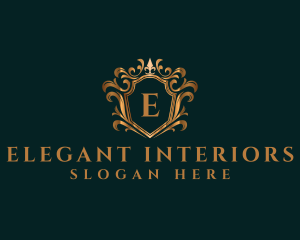 Luxury Elegant Crown logo design