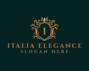 Luxury Elegant Crown logo design