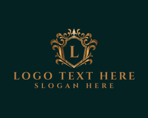 Golden - Luxury Elegant Crown logo design