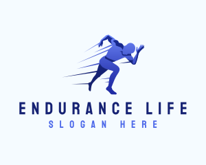 Endurance - Runner Athletic Fitness logo design
