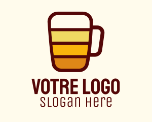 Bar - Digital Beer Mug logo design