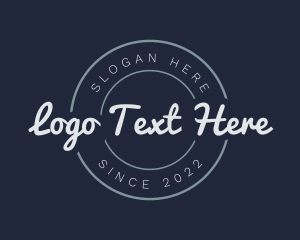 Hip - Cursive Business Badge logo design