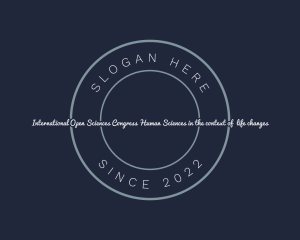 Hipster - Cursive Business Badge logo design