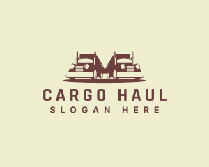 Logistics Cargo Trucks logo design