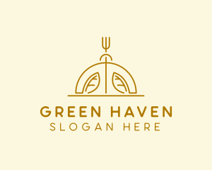 Organic Vegetarian Restaurant  logo design