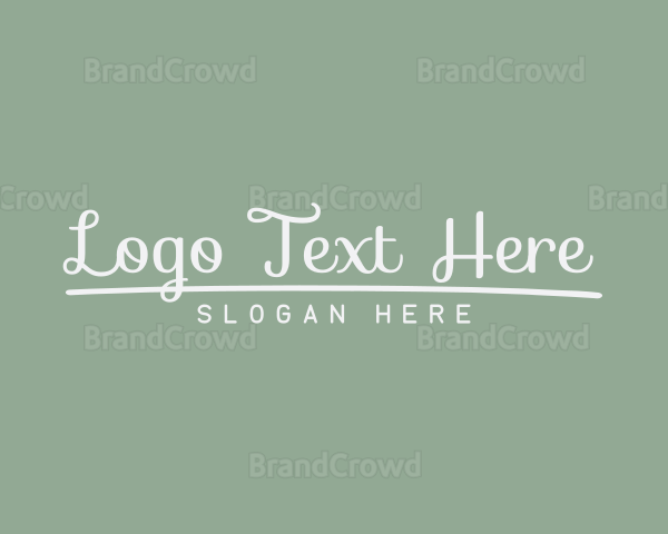 Cute Cursive Business Logo