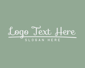 Marker - Cute Cursive Business logo design