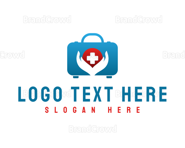 Emergency Kit Hand Cross Logo