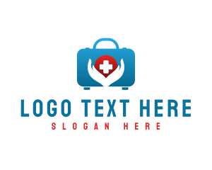 Med - Emergency Kit Hand Cross logo design