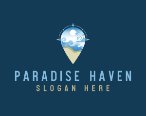 Resort - Travel Island Resort logo design