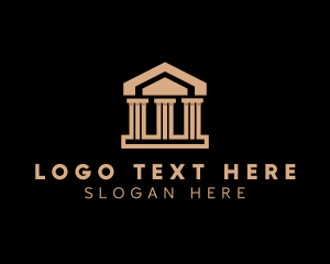 Town Hall - Court Administration Building logo design