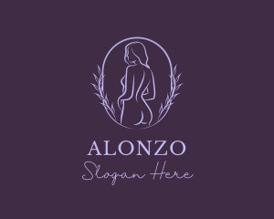 Woman Nude Body logo design