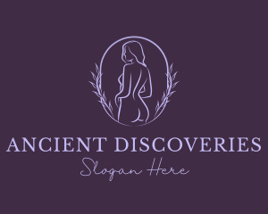 Woman Nude Body logo design