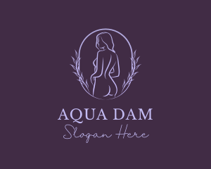 Woman Nude Body logo design