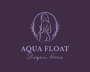 Woman Nude Body logo design