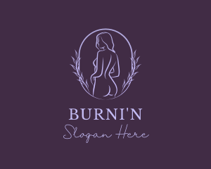 Woman Nude Body logo design