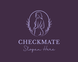 Woman Nude Body logo design