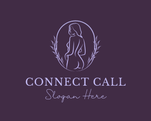 Woman Nude Body logo design