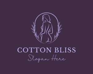 Woman Nude Body logo design