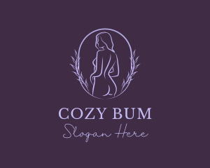 Woman Nude Body logo design