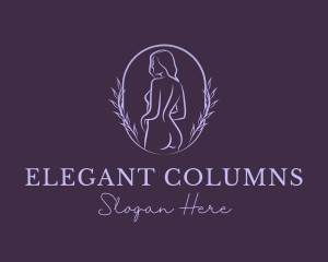 Woman Nude Body logo design