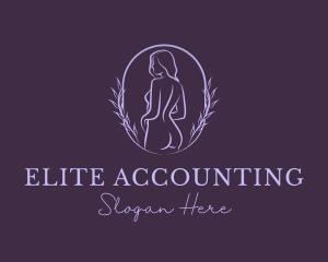 Woman Nude Body logo design