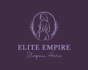 Woman Nude Body logo design