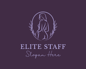 Woman Nude Body logo design