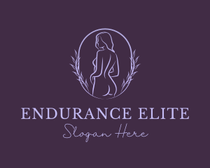 Woman Nude Body logo design