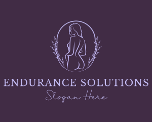 Woman Nude Body logo design