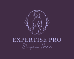 Woman Nude Body logo design