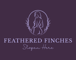 Woman Nude Body logo design