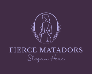 Woman Nude Body logo design