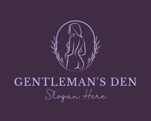 Woman Nude Body logo design