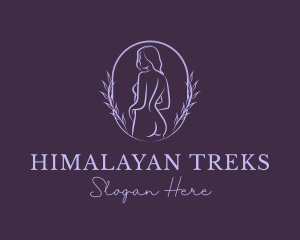 Woman Nude Body logo design