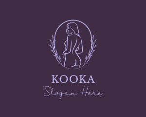 Woman Nude Body logo design