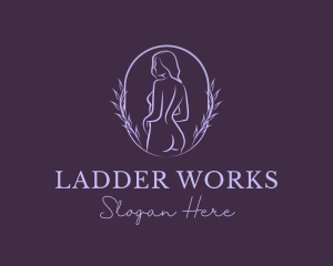 Woman Nude Body logo design