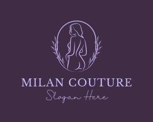 Woman Nude Body logo design