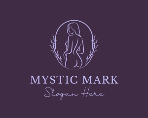 Woman Nude Body logo design