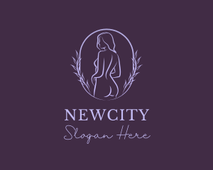 Woman Nude Body logo design