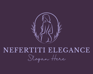 Woman Nude Body logo design