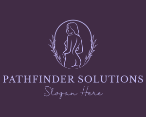 Woman Nude Body logo design