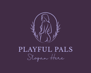 Woman Nude Body logo design