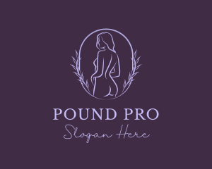 Woman Nude Body logo design