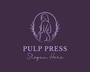 Woman Nude Body logo design