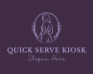 Woman Nude Body logo design